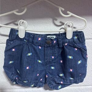 DKNY Jean Toddler Girls Shorts with Colorful Accents